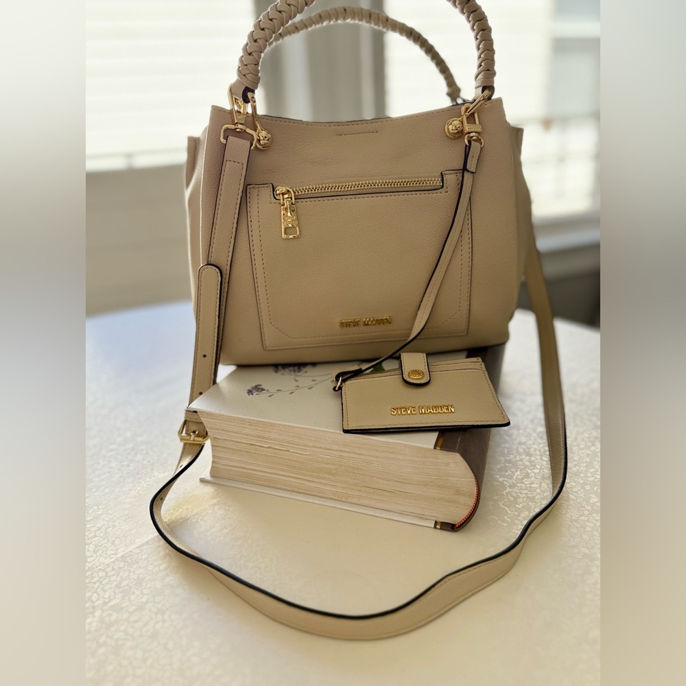 Steve Madden Cream Shoulder Bag